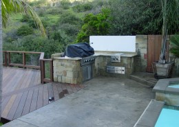Backyard Deck with Barbecue