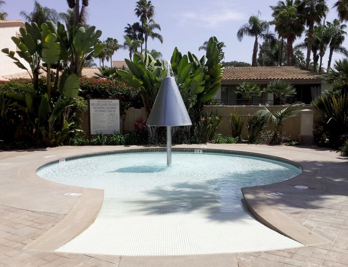 ADA Compliant Sloped Pool Entry Hilton San Diego